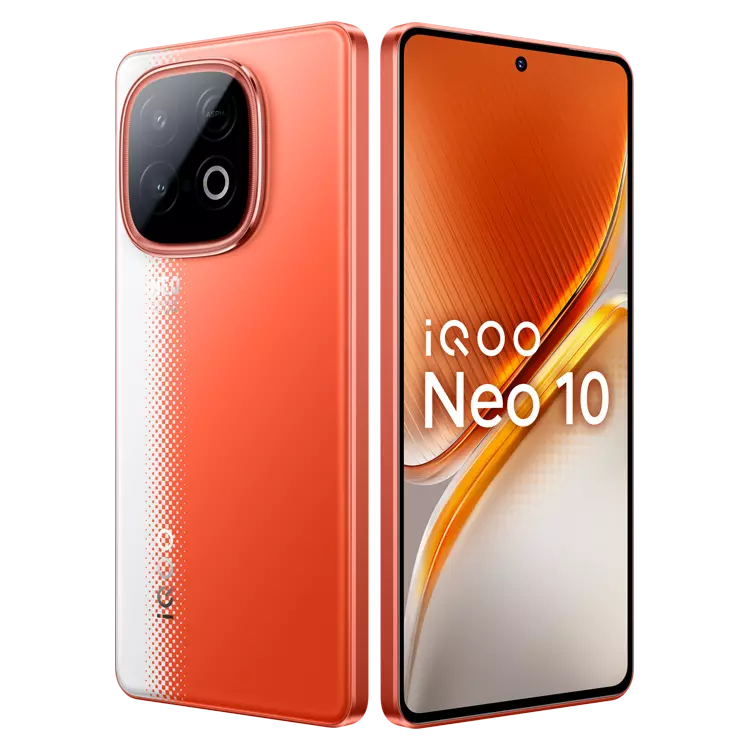 c2ae40fb029a5fba0a7112ddf126d648.png iQOO Neo 10 (12GB / 256GB) – India | Powerful Flagship Killer with Stunning Performance The iQOO Neo 10 (12GB/256GB) is a true performance powerhouse designed for users who demand speed, style, and innovation. Officially launched in India in September 2025, this smartphone redefines flagship-level performance with its advanced Snapdragon 8s Gen 3 chipset, vibrant AMOLED display, and super-fast 120W charging technology. Whether you’re a gamer, multitasker, or content creator, the Neo 10 delivers a superior experience in every aspect — from display brilliance to powerful AI-driven performance. --- 🌐Network & Connectivity The iQOO Neo 10 supports 5G / 4G / 3G / 2G connectivity, ensuring lightning-fast data speeds and seamless streaming. It features Dual SIM (Nano-SIM, Dual Stand-by) for easy management of work and personal numbers. The device is equipped with Wi-Fi 7 support for ultra-stable wireless performance, Bluetooth 5.4 for quick pairing and enhanced audio transmission, and GPS with A-GPS, GLONASS, GALILEO, and BDS for precise location tracking. Additionally, it includes NFC support (region-specific) for secure payments and USB Type-C 3.1 / OTG for faster data transfer and external connectivity. --- 📱 Body & Design The iQOO Neo 10 stands out with its sleek and bold design, combining a glass front and aluminum frame with a matte-finish back panel that offers a comfortable grip. Measuring approximately 164.1 × 75.9 × 8.2 mm and weighing around 195 grams, the phone maintains an elegant profile without compromising on durability. It also features IP68 water and dust resistance, ensuring reliability even in tough conditions. Available in Inferno Red and Titanium Chrome, the device exudes a modern, premium appeal that reflects both power and sophistication. --- 💎 Display Experience cinematic brilliance with the 6.78-inch AMOLED Full HD+ display. With a resolution of 2400 × 1080 pixels (~394 ppi density) and an adaptive 144Hz refresh rate, the Neo 10 offers ultra-smooth scrolling and an immersive viewing experience. The panel supports HDR10+, 1.07 billion colors, and a peak brightness of 5,000 nits, making it perfect for outdoor usage and vibrant visual clarity. The Corning Gorilla Glass Victus protection keeps the display safe from scratches and accidental drops, while its slim bezels and punch-hole design add a truly premium edge. --- ⚙️ Performance & Software At the heart of the iQOO Neo 10 lies the Qualcomm Snapdragon 8s Gen 3 (4nm) processor — a flagship-grade chipset that delivers unmatched performance for gaming, AI tasks, and high-end productivity. The Octa-core CPU (1×3.0 GHz Cortex-X4, 4×2.8 GHz Cortex-A720, 3×2.0 GHz Cortex-A520) ensures blazing-fast speed and efficiency, while the Adreno 735 GPU enhances graphics for console-level gameplay. Running on Funtouch OS 15 (based on Android 15), the Neo 10 offers a fluid, customizable, and feature-packed software experience. From intelligent battery management to AI photo enhancements, everything is designed to deliver performance and convenience hand in hand. --- 💾 Memory & Storage The Neo 10 comes equipped with 12 GB LPDDR5 RAM, expandable virtually up to 24 GB, ensuring lag-free multitasking and seamless gaming. With 256 GB UFS 4.0 internal storage, users get ultra-fast data read/write speeds for apps, photos, and 4K videos. Although there’s no microSD expansion, the onboard storage is ample for even the most demanding users. --- 📸 Camera Performance The iQOO Neo 10 features a dual rear camera system designed for professional-grade photography. Primary Camera: 50 MP Sony IMX920 sensor (f/1.8, OIS) for detailed, crisp shots even in low light. Ultra-Wide Lens: 13 MP (f/2.2, 120° field of view) for landscapes and group photos. It supports HDR, AI scene detection, Super Night Mode, Portrait Mode, and Pro Mode, making photography effortless yet powerful. The device records videos in 4K @ 60fps and 1080p @ 120fps, delivering cinematic quality for vloggers and content creators. On the front, the 32 MP AI selfie camera (f/2.0) captures stunning portraits with accurate skin tones and natural depth effects. Features like AI Beauty, HDR, and EIS stabilization ensure that your selfies always stand out. --- 🔊 Audio & Multimedia Audio performance on the Neo 10 is exceptional, thanks to dual stereo speakers with Hi-Res Audio certification. The immersive soundstage makes movies and games more engaging. Although it lacks a 3.5mm headphone jack, it compensates with Bluetooth Lossless Audio support and dual-mic noise cancellation for crystal-clear voice calls and recordings. --- 🔋 Battery & Charging Powering the iQOO Neo 10 is a massive 7,000 mAh battery, designed for two full days of moderate use. With 120W FlashCharge technology, it can charge from 0% to 100% in just about 30 minutes, giving you hours of power in mere minutes. The intelligent charging system prevents overheating and extends battery lifespan — ideal for gamers and heavy users. --- 🧭 Sensors & Security The Neo 10 comes with a fast in-display fingerprint sensor and AI face unlock for added security. Other onboard sensors include: Accelerometer Gyroscope Proximity Sensor Electronic Compass Ambient Light Sensor --- 🌟 Key Highlights Flagship Snapdragon 8s Gen 3 processor with powerful GPU 144Hz AMOLED display with 5,000 nits peak brightness 50MP OIS main camera and 32MP AI selfie camera 120W ultra-fast charging with 7,000mAh battery Premium glass-aluminum design with IP68 protection Dual stereo speakers with Hi-Res Audio Funtouch OS 15 (Android 15) optimized for performance --- 🏁 Final Verdict The iQOO Neo 10 (12GB/256GB) is the perfect choice for users seeking an ultimate flagship killer that blends power, design, and value. From its blazing-fast chipset to its immersive display and long-lasting battery, every feature is tuned for excellence. Whether you’re gaming, streaming, or creating content, the Neo 10 ensures a brilliant, powerful, and ultimate smartphone experience — all at a competitive price in India. --- Would you like me to include color HEX codes for Inferno Red and Titanium Chrome at the end (for WordPress color preview section)?